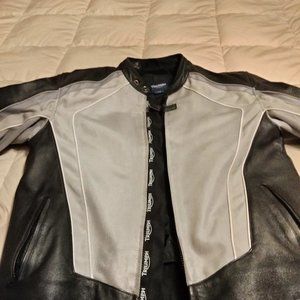 Triumph mesh and leather jacket